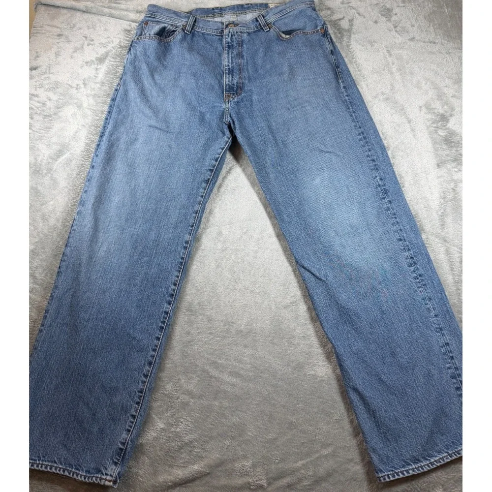 Vtg Polo Jeans Co Ralph Lauren Brixton Jeans Men's 36x32 Y2K Straight Leg Denim